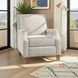 York Gray Recliner Accent Chair with Nailhead Trim