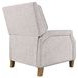 York Gray Recliner Accent Chair with Nailhead Trim