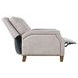 York Gray Recliner Accent Chair with Nailhead Trim