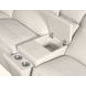 Vann White Leather 6 Piece Modular Power Reclining Sectional with Power Headrest