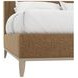 Edwin Suede King Upholstered Wing Shelter Bed