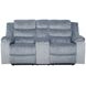 Willow Gray 75" Console Loveseat with Dual Recliner