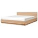 Round Off Light Brown King Platform Bed