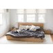 Round Off Light Brown King Platform Bed