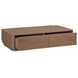 Round Off Walnut Brown Rectangular Coffee Table