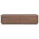 Round Off Walnut Brown Rectangular Coffee Table