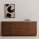 Round Off Walnut 4 Door Sideboard