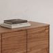 Round Off Walnut 4 Door Sideboard