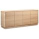 Round Off Natural Oak 4 Door Sideboard