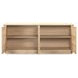 Round Off Natural Oak 4 Door Sideboard