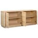 Round Off Natural Oak 4 Door Sideboard