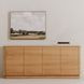 Round Off Natural Oak 4 Door Sideboard