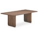 Round Off Walnut 88" Rectangular Dining Table