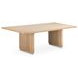 Round Off Natural Oak 104" Rectangular Dining Table