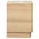Round Off Natural Oak 2 Drawer Tall Nightstand