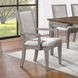 Mariana Vintage Cream Upholstered Arm Chair Set of 2