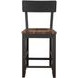 Bermuda Black 24" Short Back Counter Height Stool Set of 2