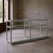 Glaze Vintage Blue Rectangular Glass Top Console Table