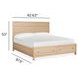 Merrifield Sandstone Beige Queen Storage Panel Bed