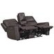 Easton Steamboat Brown Leather 76" Zero Gravity Power Reclining Loveseat with Console and USB Charging