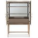 Mosaic Cream and Champagne Dream Weaver 2 Door Bar Cabinet with LED