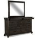 Bellamy Peppercorn 8 Drawer Dresser with Rectangular Mirror