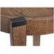 Kaysen Wallaby and Matte Black Round End Table