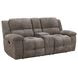 Buster Cabot Stone 86" Manual Reclining Loveseat with Console and USB Charging