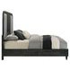 Skyline Onyx and Gray Upholstered Panel Bedroom Set