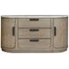 Braelyn Dorian Gray and White 2 Door Stone Top Buffet