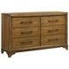 Talcott Warm Honey Brown Upholstered Storage Platform Bedroom Set with LED