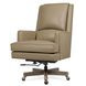 Wright Beige Leather Upholstered Swivel Tilt Executive Chair
