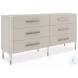 Love It Matte Pearl 6 Drawer Dresser