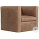 Hudson Tan Leather Swivel Chair
