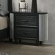 Skyline Onyx 2 Drawer Nightstand with USB Charging