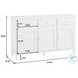 Norellan Light Gray 3 Door Credenza