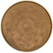 Benson Vintage Brass Round Chairside Table