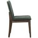 Kody Forest Green Upholstered Dining Chair Set of 2