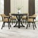 Rylie Black 48" Round Counter Height Table