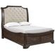Lyndhurst Walnut and Beige Upholstered Storage Sleigh Bedroom Set