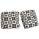 Frida Gray and White Outdoor Accent Pillow Set of 2