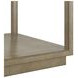 Glaze Gray Square Glass Top End Table