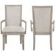 Mariana Vintage Cream Upholstered Arm Chair Set of 2
