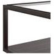 Glaze Cola Square Glass Top Cocktail Table