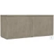Blue Ridge Soft Smoked Gray 72" Credenza with Two Lateral File Cabinet