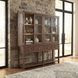Harbor Drift Worn Saddle 4 Glass Door Display Cabinet with LED