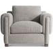 Tori Gray Upholstered Lounge Chair with Pillow