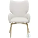 Zelda Beige Swivel Arm Chair Set of 2