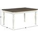 Joanna Brown and Cream 42" Rectangular Kids Dining Table