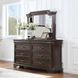 Lyndhurst Walnut Rectangular Dresser Mirror